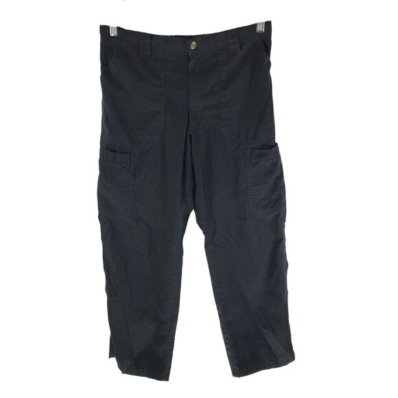 Carhartt Black Ripstop Cargo Scrub Pants Drawstring Mens Size S 33x29 - Picture 1 of 3